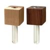 Wooden Refrigerator Magnet with Test Tube Mini Vase Flowers Plants Holder Fridge Magnet Home Office Kitchen Locker
