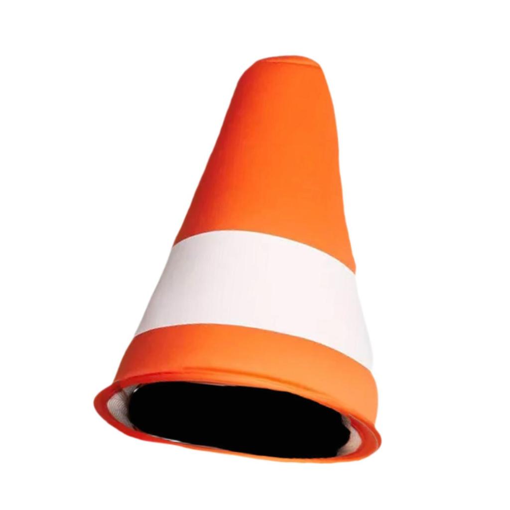 Traffic Cone Hat Novelty Costume Accessory for Role Play Stage Performance Party