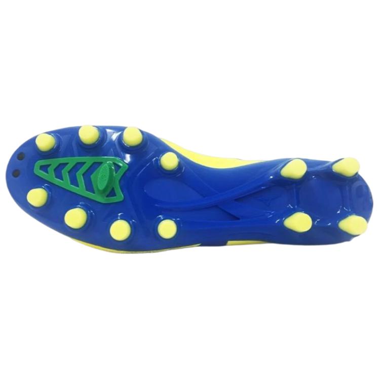 Mizuno Monarcida JP Comfortable Versatile Kangaroo Leather Soccer Shoes Unisex Soccer Shoes Yellow Blue P1GA162045