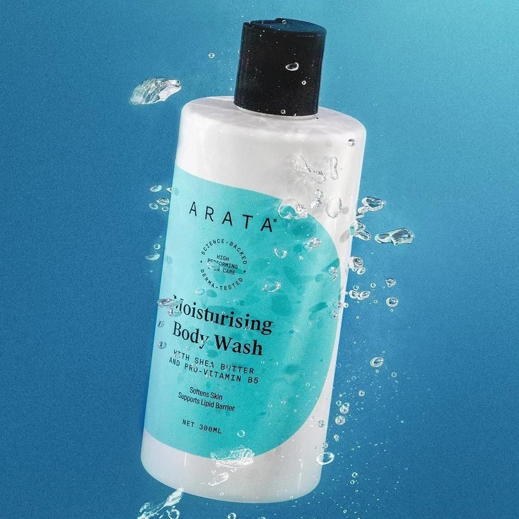 Arata Moisturising Body Wash for Dry Skin with Shea Butter - 300ml