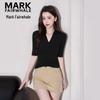 Women's Slim-Fit Deep V-Neck T-Shirt