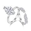 Large 3ct Marquise Moissanite Ring Sterling Silver Women Gemstone Set Rings Weddings Rings  Jiuzuan Jewelry Luxury