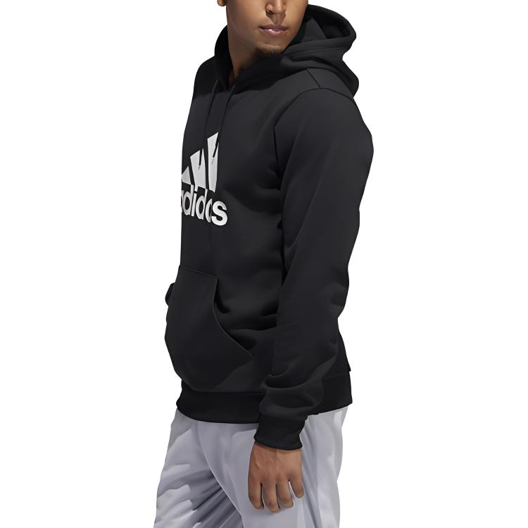 adidas Sweatshirts Men's Black Hooded Moderate Regular GH6663
