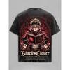 Anime Black Clover Asta Printed Tee Men Women Short Sleeve Cotton Tshirts Vintage Washed T-shirt Harajuku Male Summer T Shirt