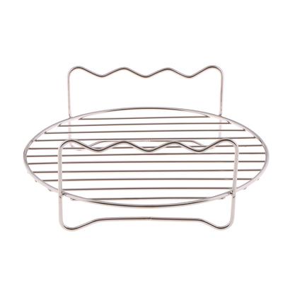 Kit de support pour friteuse à air 3 broches en acier inoxydable, support à double couche, plaque de cuisson de remplacement pour barbecue, outils de cuisine