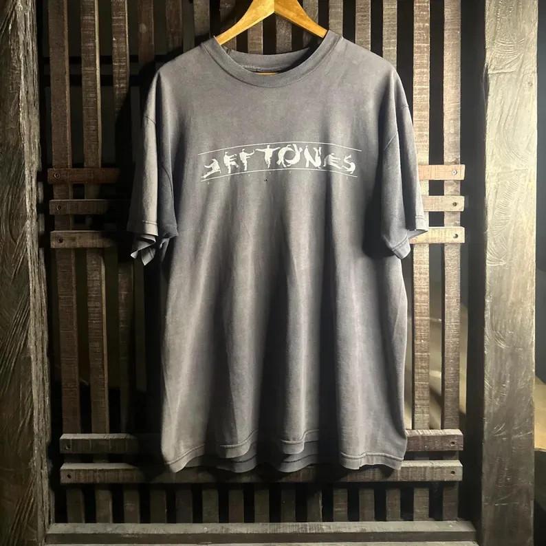Deftones Kungfu 90s Band T-Shirt chacoal color shirt AN67704 S