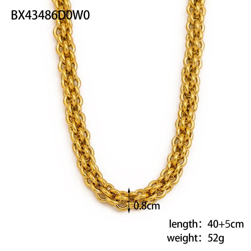 INSSGG Luxury Gold Cuban Chain Necklace
