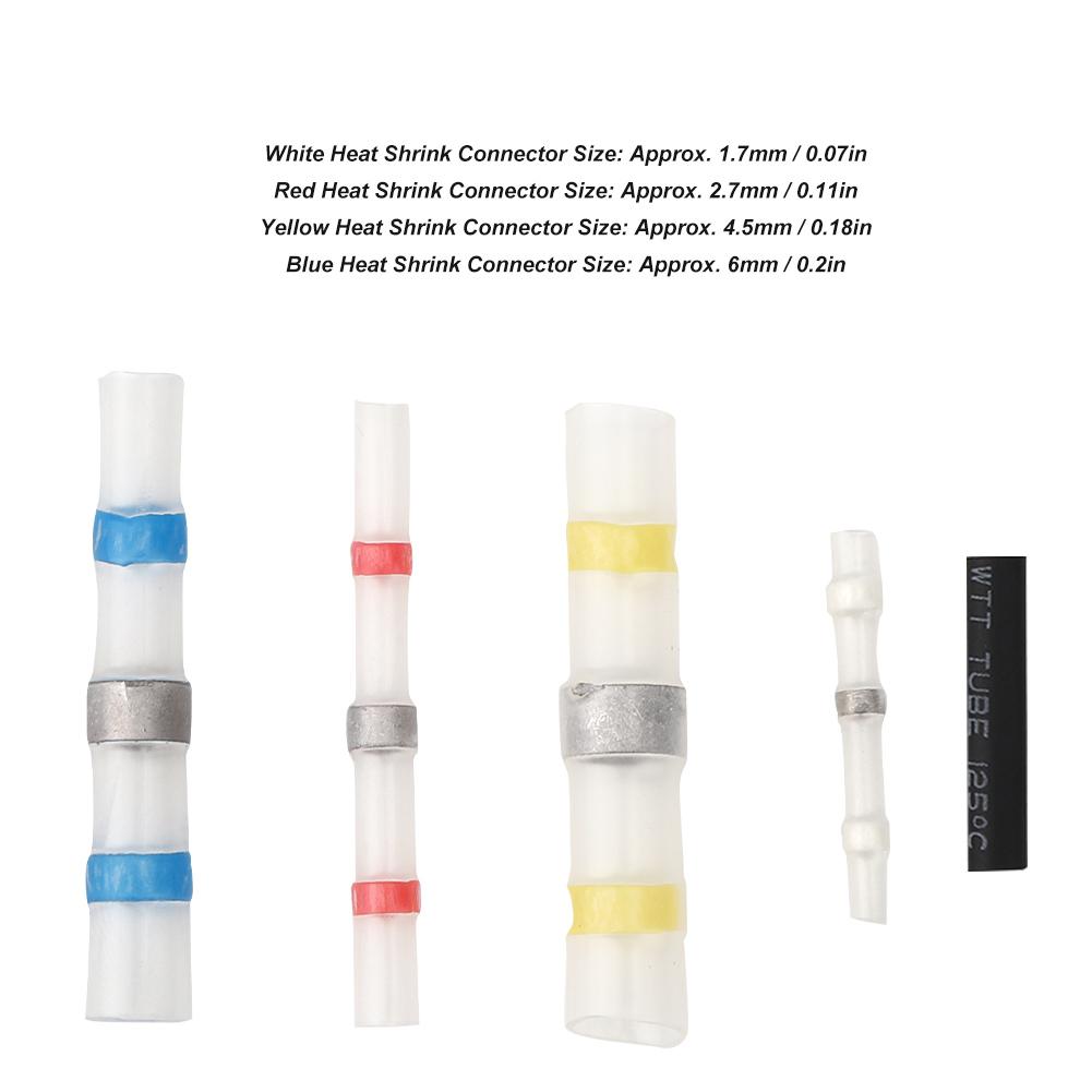 300 buc. Conector Terminal de Sârmă cu Manșon de Lipit Etanșare prin Sudură Izolație Termocontractabilă Impermeabil