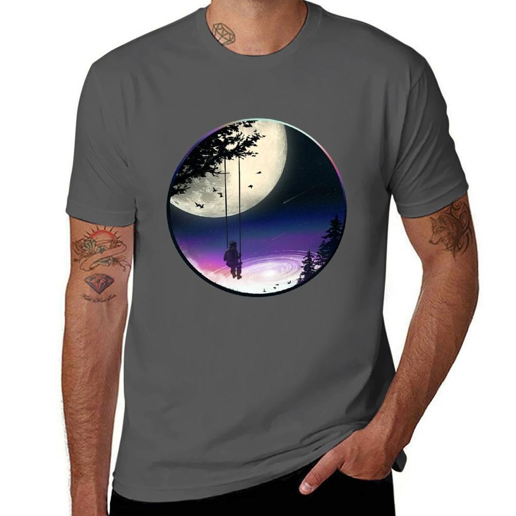 Moon Gazer Tshirt Fashion Pattern Printed Tee Shirt
