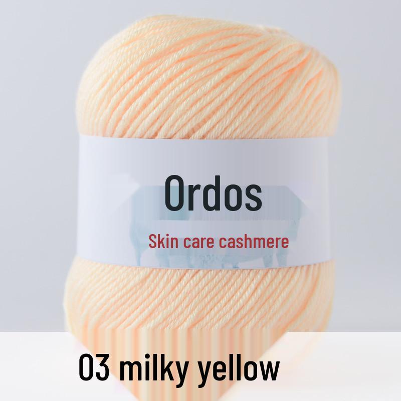 Genuine Baby Cashmere Yarn: Hand-Knitted Scarf for Infants & Toddlers, Medium Thick Milk Cotton for Crochet.
