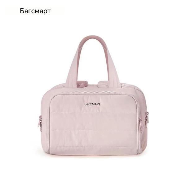 Portable Large Capacity Makeup Bag for Women pink