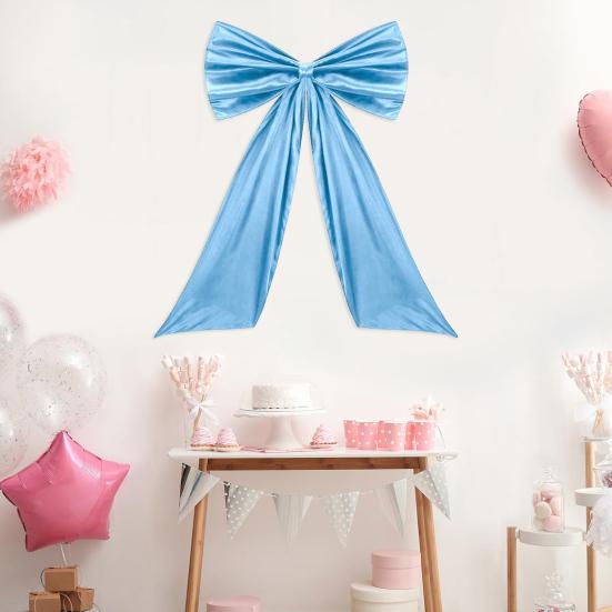 Velká saténová mašle dekorace Narozeninová oslava Pokoj Pozadí Dekorace Obří nástěnná mašle pro Baby Shower Svatební sprchu Promoci Svatbu Rozlučku se svobodou