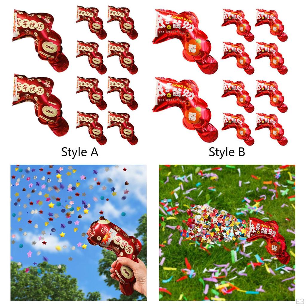 10 Pieces Confetti Popper Graduation Wedding for Year