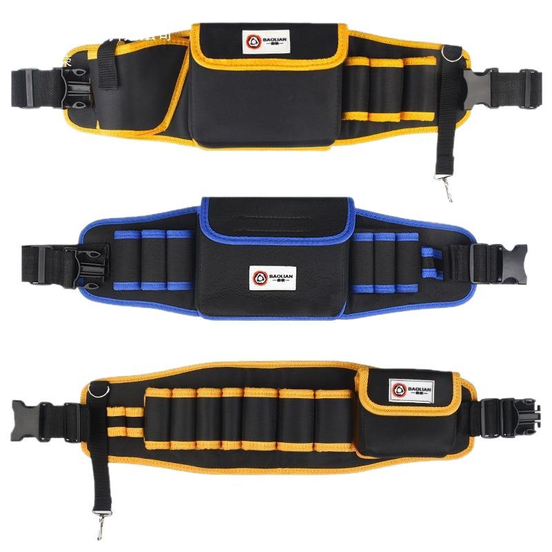 Canvas Multifunction Electrician Waist Tool Bag with Oxford Cloth