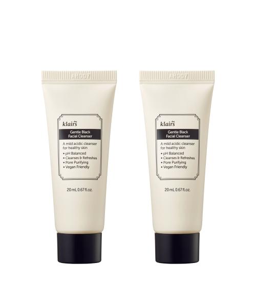 [2 Pack] Gentle Black Facial Cleanser 20ml + Gentle Black Facial Cleanser 20ml