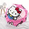 Hello Kitty,Bow Automatic Umbrella-Foldable, Durable 8-Bone Design, Compact and Stylish, Great for Camping, Halloween, Christmas, Mother's D