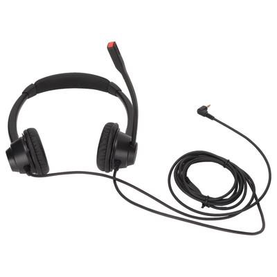 2.5mm Office Headset Dual Ear Telephone Headphone with Noise Cancelling Microphone for Phone Sales