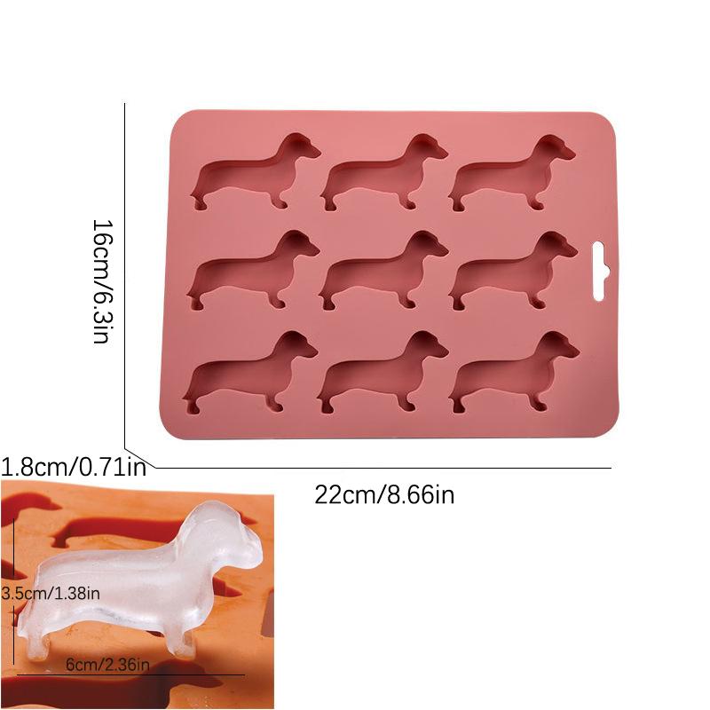 Isbitsform Användbar Dackelhundformad Isform Dessertform Non-stick Isbitsform Köksredskap Silikonform Prylar