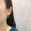 1 Pair Circle Ear Hoop Earrings U-shaped Women's Dangle Hoop Earring Gift