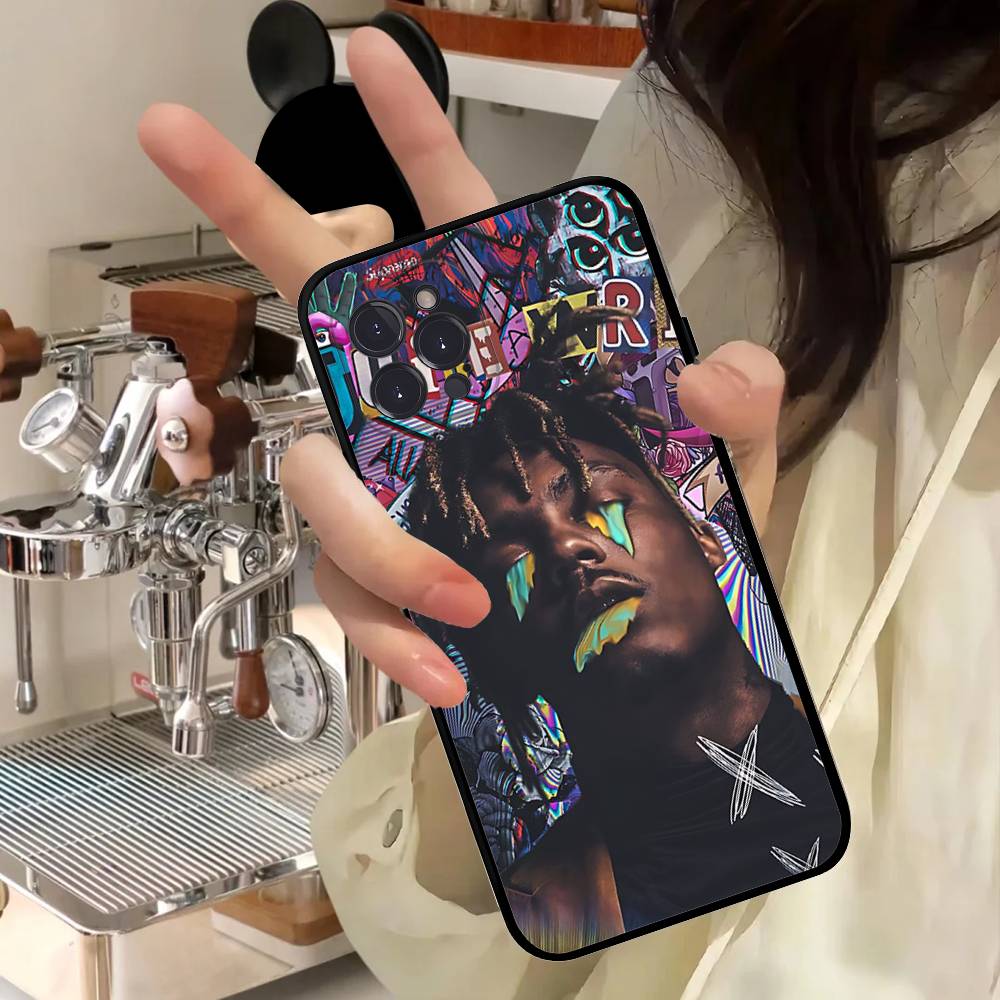 

Juice Cool Singer WRLD For IPhone 17 16 15 14 13 12 11 Pro Max Plus Shockproof Black Soft Phone Cover iPhone 14