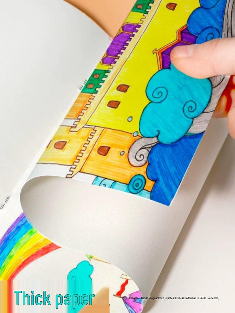 Children's A4 Blank Sketchbook for Beginners - Ideal for Drawing and Painting in Kindergarten and Elementary School Art Classes