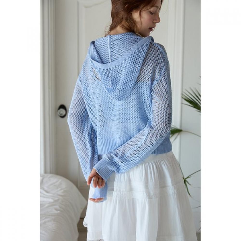 Egoist Mesh Heart Zip Up Hoodie  Es2okg02 