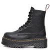 Oberste Schicht dicksohlige Loch Martin Stiefel Damen Seitenreißverschluss Lychee Muster Kurzstiefel Leder Muffinsohle Werkzeug