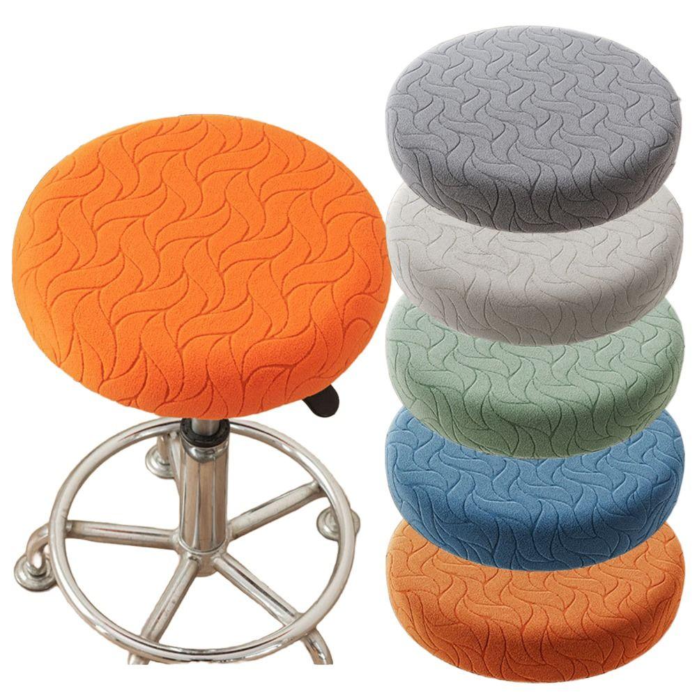 Thickened Round Chair Cover Stretchable Seat Chair Slipcover New Stool Cushion Cover