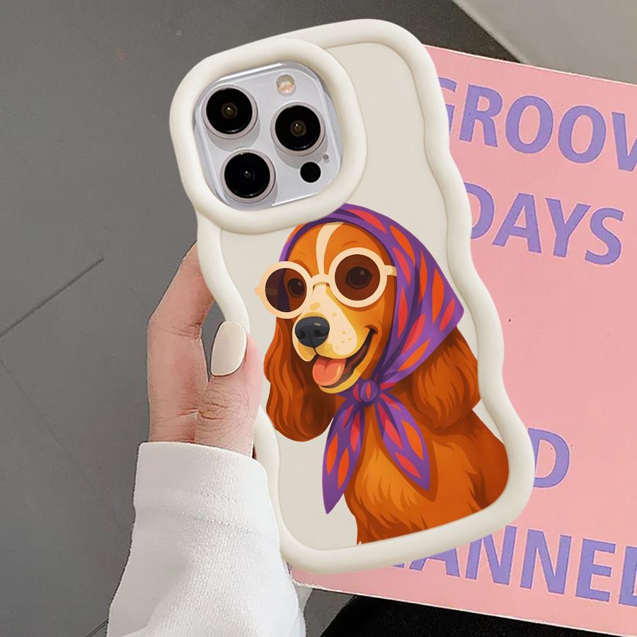 Cool Dog Case for iPhone 11 14 15 Plus 13 XR 16 Pro Max 8 12 17 Air Soft Phone Cover
