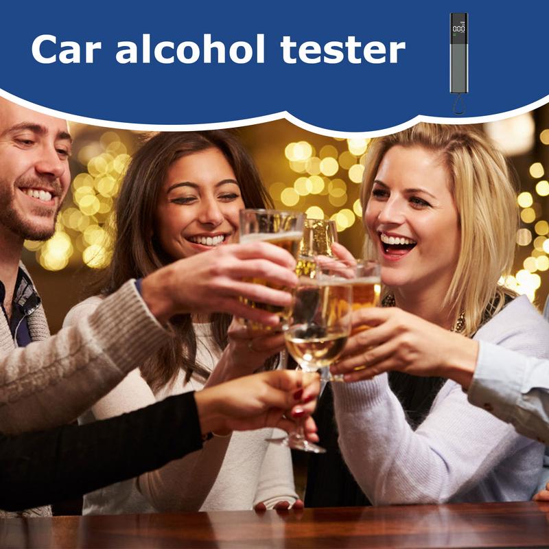 Digital Alcohol Tester Digital Personal Alcohol Breathalyzer High Accuracy Detector Blowing Drunk Driving Testing Instrument For