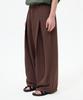 TRILLION Front V-Tuck Wide Slacks [Brown]