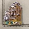 Valencia Castle Fridge Magnet Spain Travel Souvenir Cuenca Tenerife Menorca Resin Craft For Home Kitchen Decoration