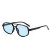 European and American new personalized double beam sunglasses women's trend sunglasses fashion versatile toad frame sunglasses women