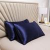 Bedroom Pillow Case Protector Simulated Silk Fabric Pillowcase Modern 48x74cm Luxurious Comfotable Solid Color