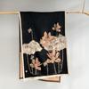 Elegant Chinese Style Double Sided Thickened Warm Imitation Cashmere Scarf For Women