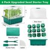 12 Hole Silicone Seed Starter Tray Reusable Plant Germination Kit For Greenhouse And Garden Nursery Pots