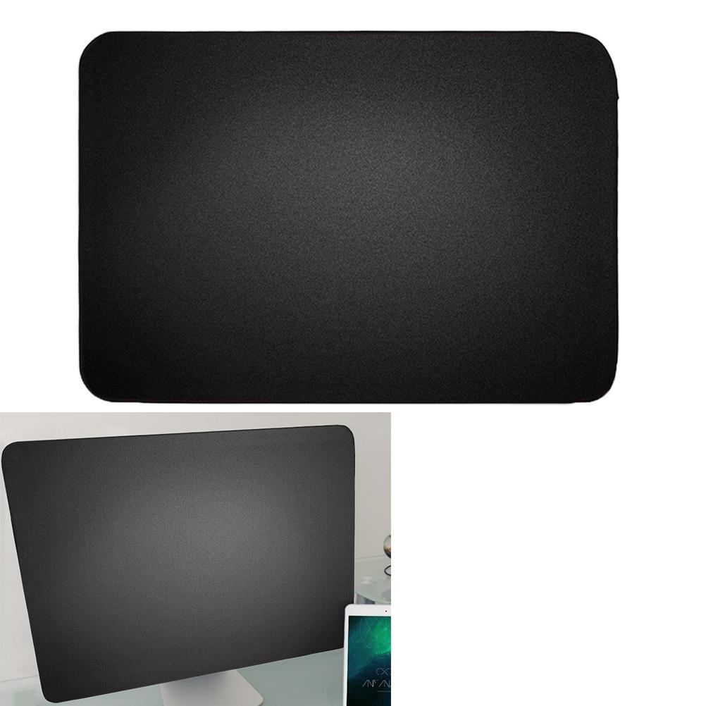Black Polyester Monitor Cover Protector For Lcd Computer Screen Dust Proof Scratch Resistant Travel Storage Protection