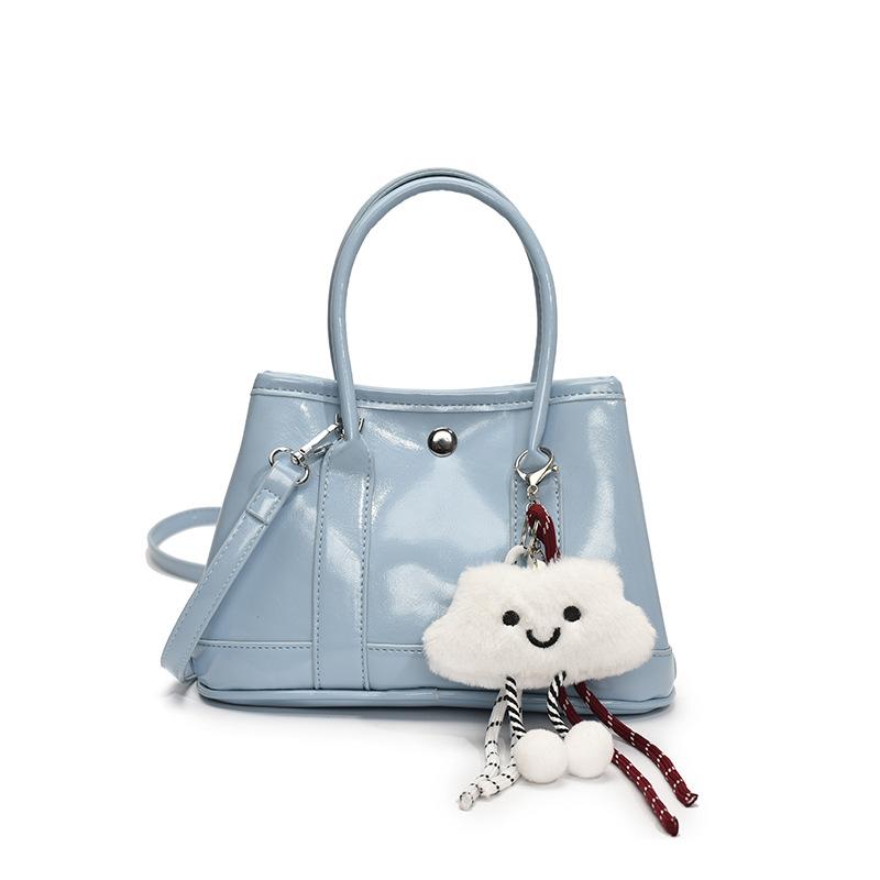 Korean New Product Sweet Cream Style Casual Portable Small Bag Temperament Versatile Simple Solid Color Commuter Messenger Women's Bag