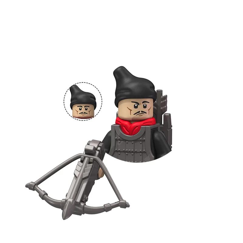 Kids Toys Chinese Ancient Historical Figures Military Soldiers Imperial Guard Military Commanders Model Building Blocks Gifts