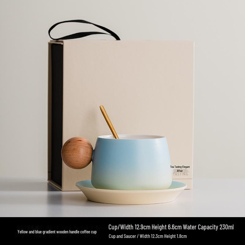 Creative Ceramic Coffee Cups - Elegant Mugs for Home or Office and Perfect Company Souvenir