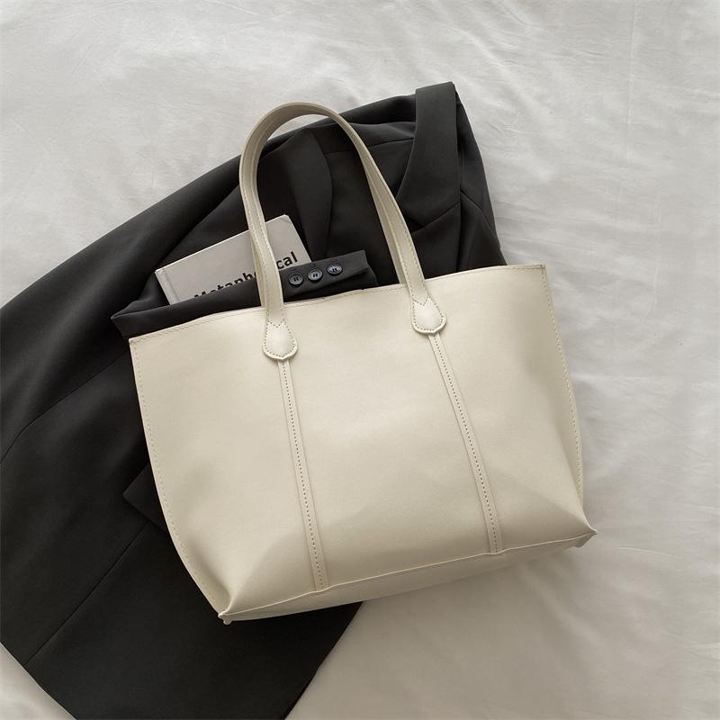 Large-capacity Bag - Stylish Retro Commuter Tote Bag - Simple Single-shoulder Bag