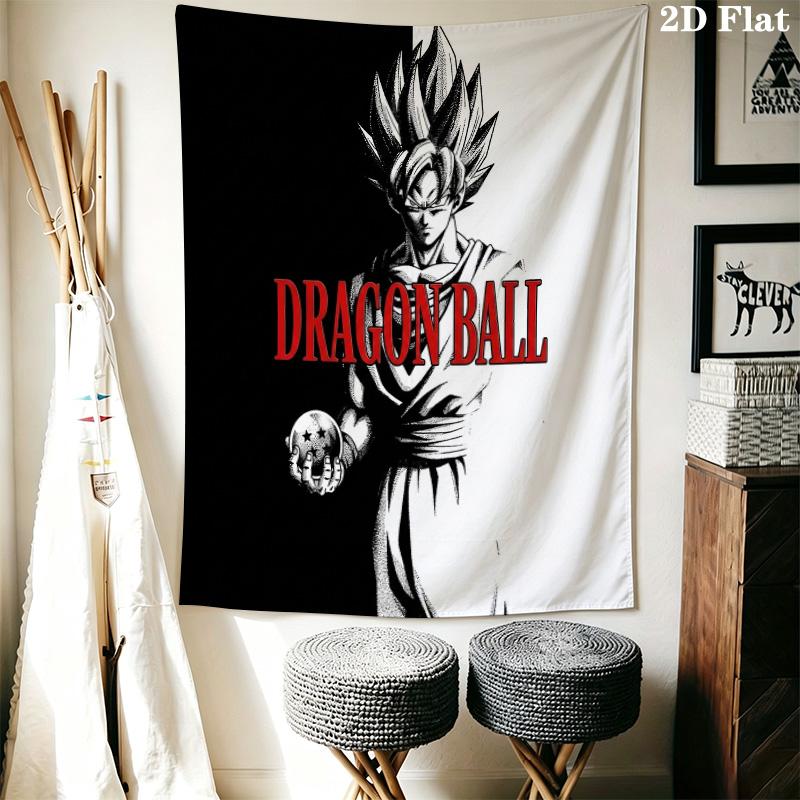 Dragon Ball Anime Heroes Wall Tapestry Aesthetic Wall Hanging Printed Fabric Blanket Decorative Tapestries For Bedroom Living Room Home Decor