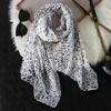 New Print Chiffon Scarf Shawl Women Sunscreen Silk Scarf Turban Long Wrap Beach Travel Outdoor Accessories Trendy Headband