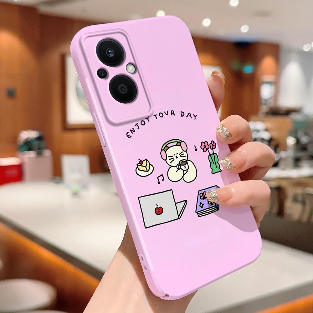 All-inclusive Film Phone Case Cartoon Fashion Design Hard Shell Full Cover Camera Protection Case for OPPO A60 A96 Reno12 Realme C53 C75