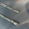Men's 5mm Thickened S925 Sterling Silver Figaro Chain Necklace - Hip Hop Style Cuban Sweater Chain Accessory