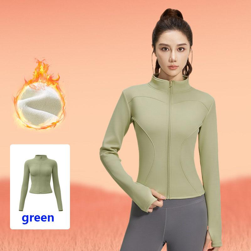 New Women's Yoga Tops for Autumn and Winter  Fitness Tops for Ladies Slimming Running Jackets Thickened Thermal Yoga Wear