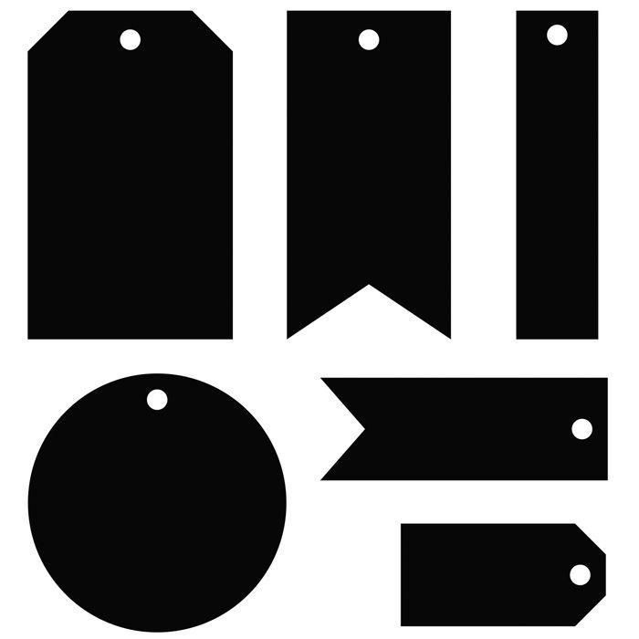 Set de dies - Artemio - Etiquettes - Outil de découpe - Multicolore - Adulte Mixte