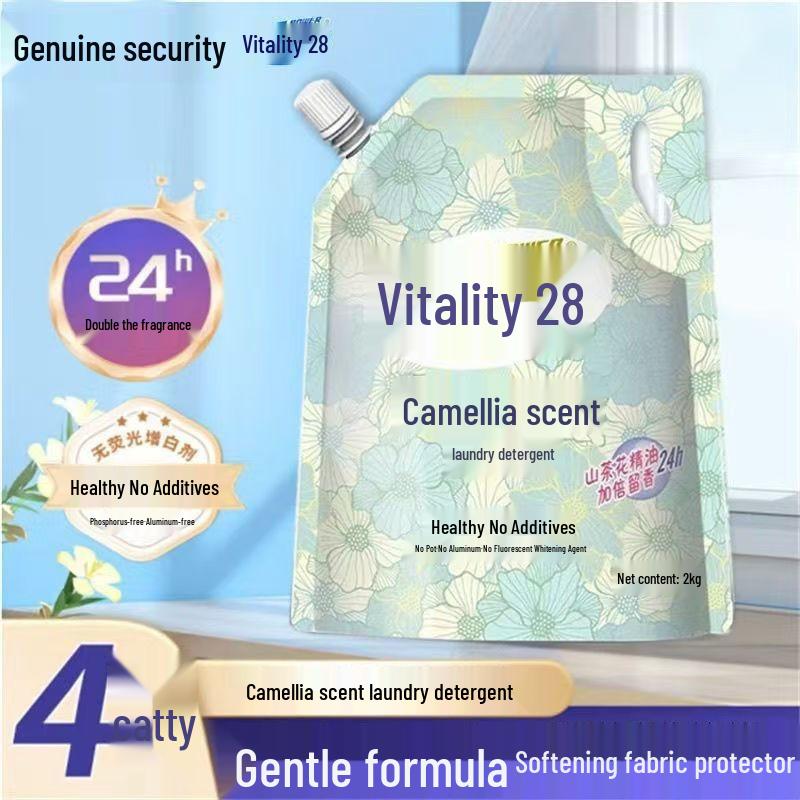 Vigor Camellia Scent Laundry Detergent - Long-Lasting Stain Removal, Family Pack