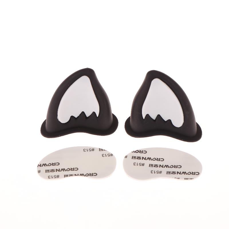 Motorsykkelhjelm Katteørepynt Hjelmøretilbehør For Scooter Sykkel Selvklebende Motorsykkel For Skateboard For Sykling