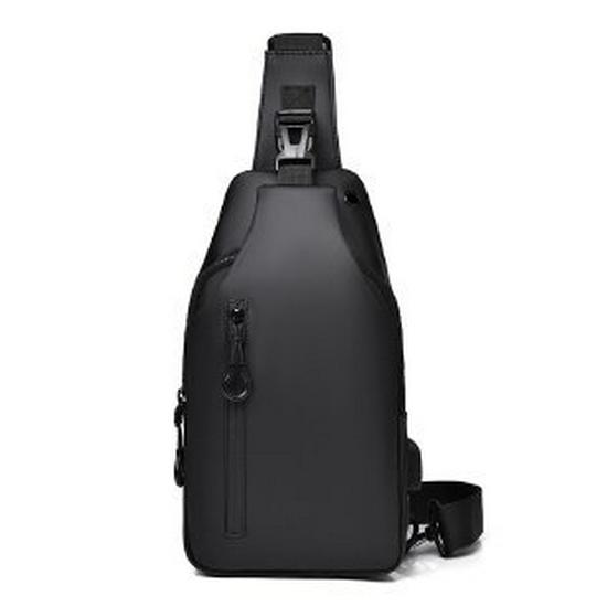 Men's Large Capacity Waterproof Crossbody Chest Bag - Casual, Fashionable Outdoor Travel Backpack